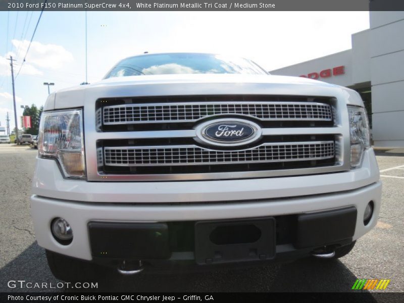 White Platinum Metallic Tri Coat / Medium Stone 2010 Ford F150 Platinum SuperCrew 4x4