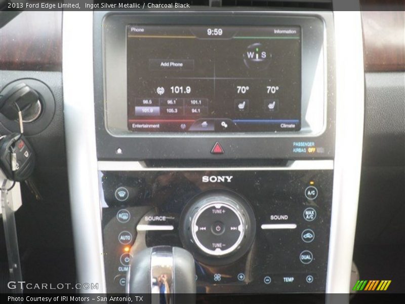 Ingot Silver Metallic / Charcoal Black 2013 Ford Edge Limited