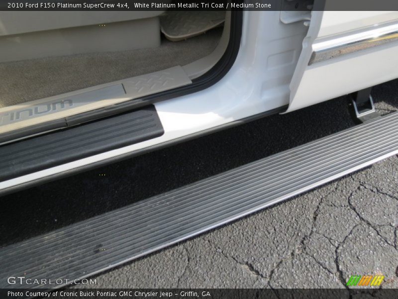 White Platinum Metallic Tri Coat / Medium Stone 2010 Ford F150 Platinum SuperCrew 4x4