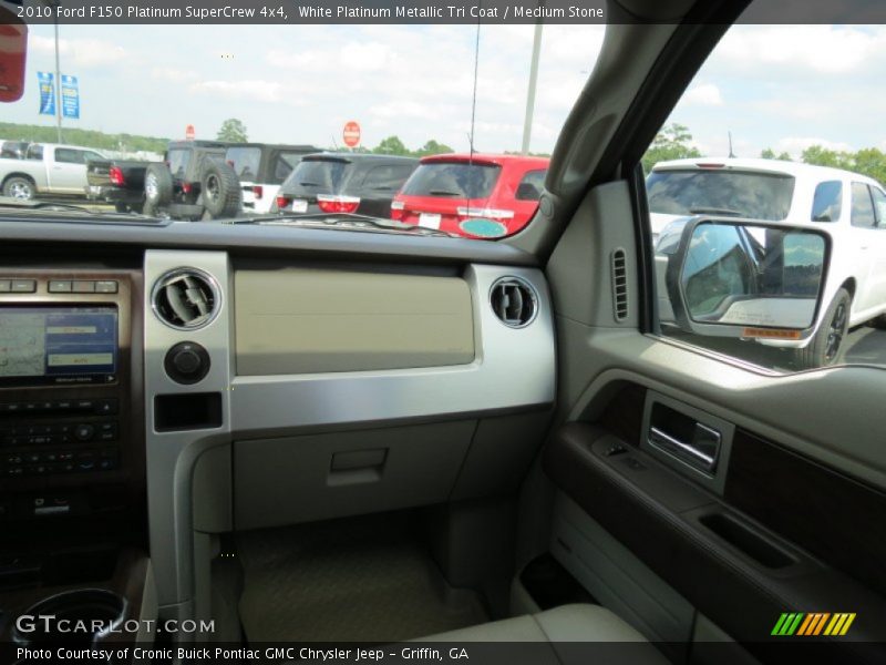 White Platinum Metallic Tri Coat / Medium Stone 2010 Ford F150 Platinum SuperCrew 4x4
