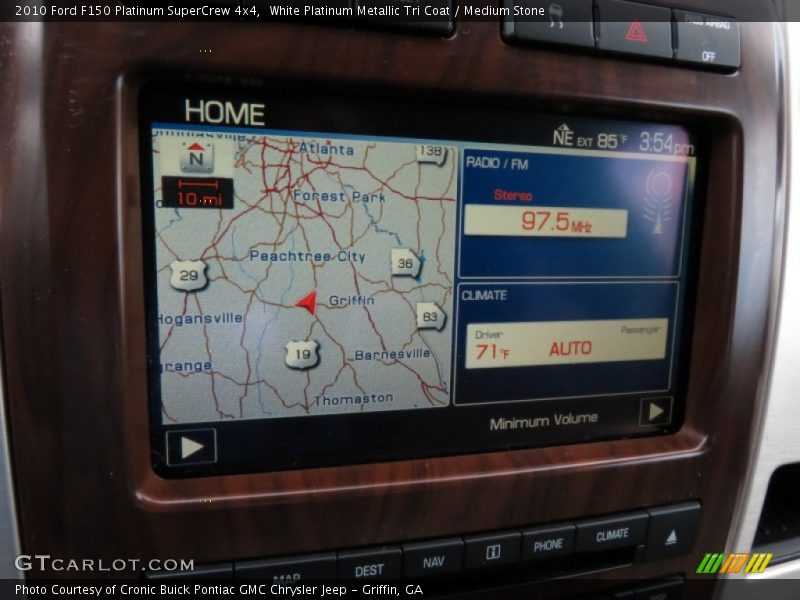 White Platinum Metallic Tri Coat / Medium Stone 2010 Ford F150 Platinum SuperCrew 4x4