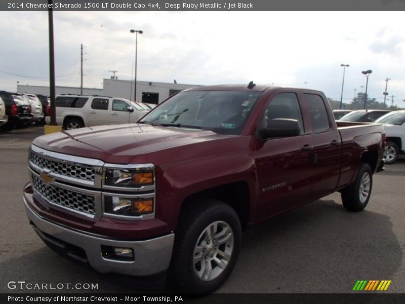 Deep Ruby Metallic / Jet Black 2014 Chevrolet Silverado 1500 LT Double Cab 4x4