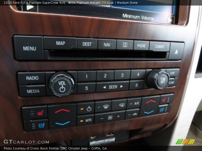 White Platinum Metallic Tri Coat / Medium Stone 2010 Ford F150 Platinum SuperCrew 4x4
