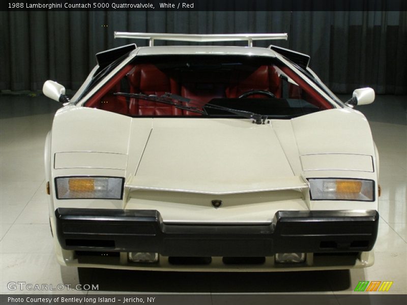 White / Red 1988 Lamborghini Countach 5000 Quattrovalvole