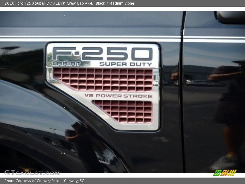 Black / Medium Stone 2010 Ford F250 Super Duty Lariat Crew Cab 4x4
