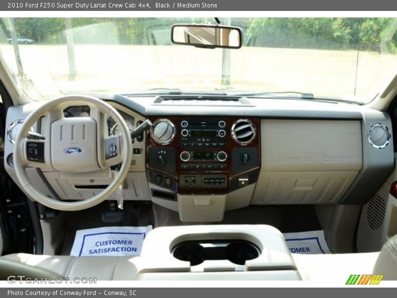 Black / Medium Stone 2010 Ford F250 Super Duty Lariat Crew Cab 4x4