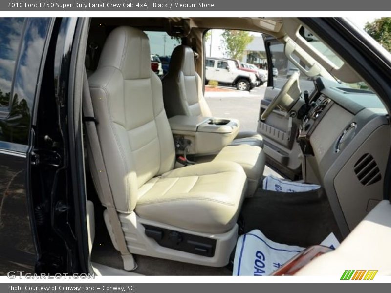 Black / Medium Stone 2010 Ford F250 Super Duty Lariat Crew Cab 4x4