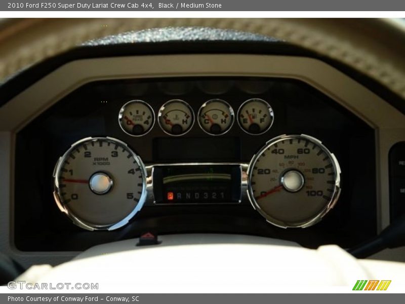 Black / Medium Stone 2010 Ford F250 Super Duty Lariat Crew Cab 4x4