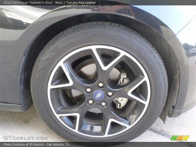 Black / Tuscany Red Leather 2012 Ford Focus Titanium 5-Door