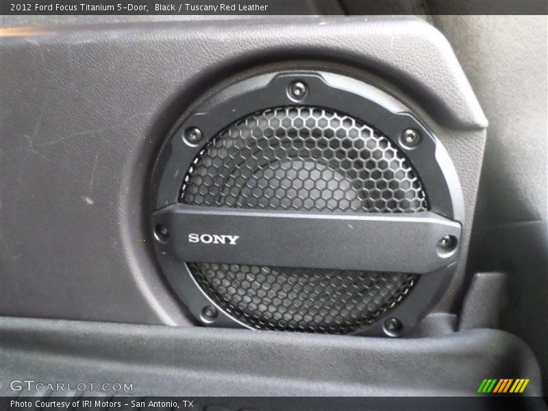 Black / Tuscany Red Leather 2012 Ford Focus Titanium 5-Door
