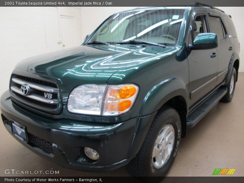 Imperial Jade Mica / Oak 2001 Toyota Sequoia Limited 4x4