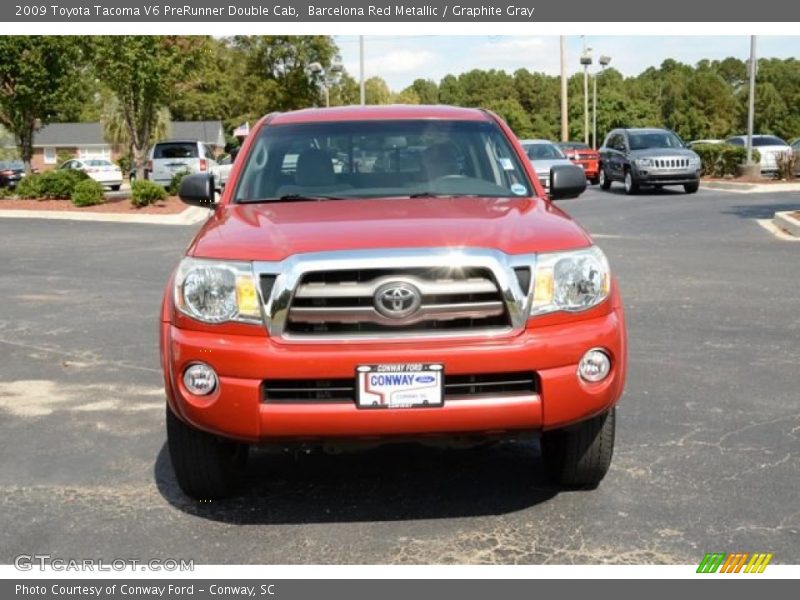 Barcelona Red Metallic / Graphite Gray 2009 Toyota Tacoma V6 PreRunner Double Cab