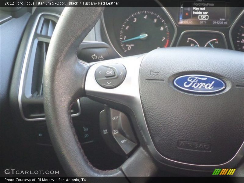 Black / Tuscany Red Leather 2012 Ford Focus Titanium 5-Door