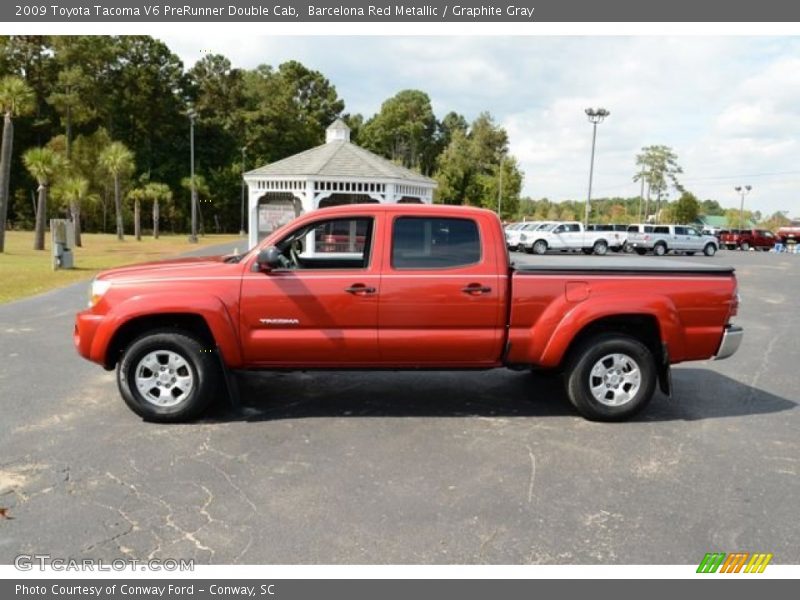 Barcelona Red Metallic / Graphite Gray 2009 Toyota Tacoma V6 PreRunner Double Cab