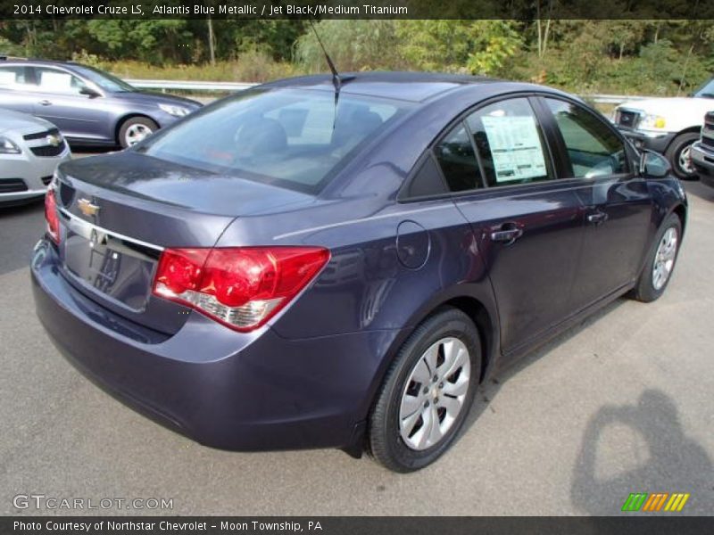 Atlantis Blue Metallic / Jet Black/Medium Titanium 2014 Chevrolet Cruze LS