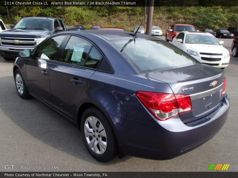 Atlantis Blue Metallic / Jet Black/Medium Titanium 2014 Chevrolet Cruze LS
