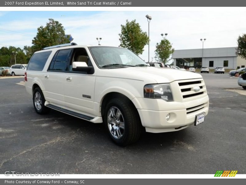 White Sand Tri Coat Metallic / Camel 2007 Ford Expedition EL Limited