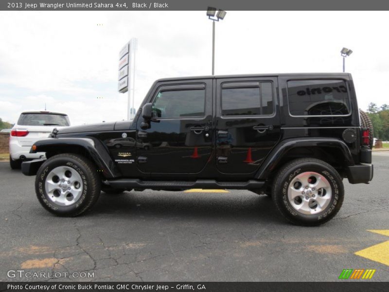 Black / Black 2013 Jeep Wrangler Unlimited Sahara 4x4