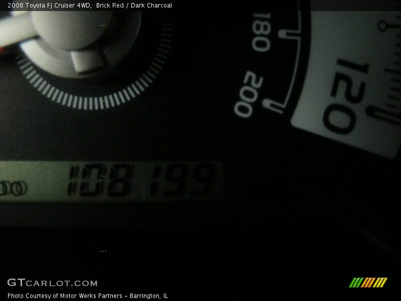 Brick Red / Dark Charcoal 2008 Toyota FJ Cruiser 4WD