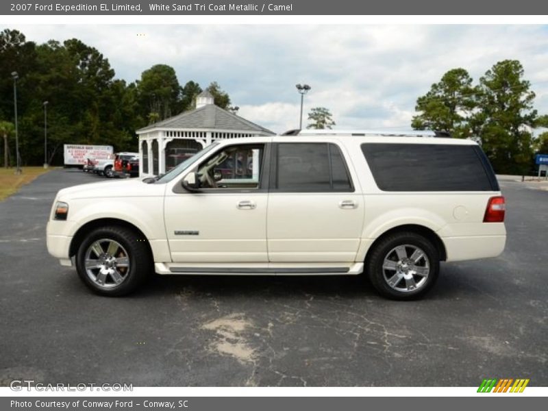 White Sand Tri Coat Metallic / Camel 2007 Ford Expedition EL Limited