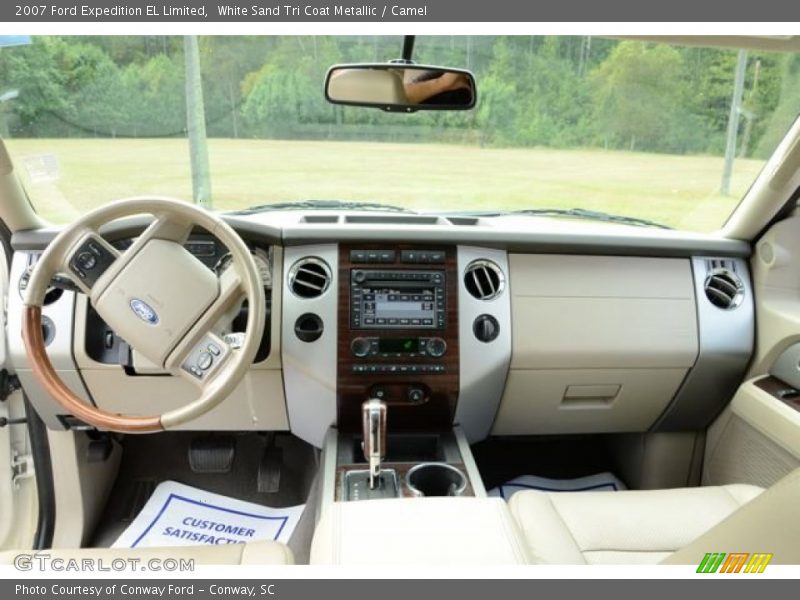 White Sand Tri Coat Metallic / Camel 2007 Ford Expedition EL Limited