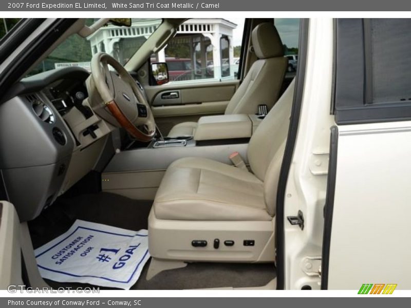 White Sand Tri Coat Metallic / Camel 2007 Ford Expedition EL Limited