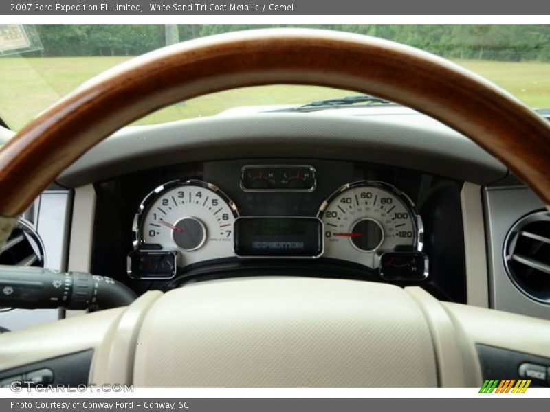 White Sand Tri Coat Metallic / Camel 2007 Ford Expedition EL Limited