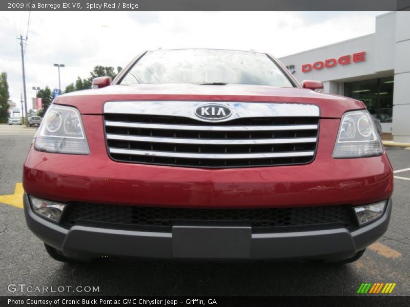 Spicy Red / Beige 2009 Kia Borrego EX V6