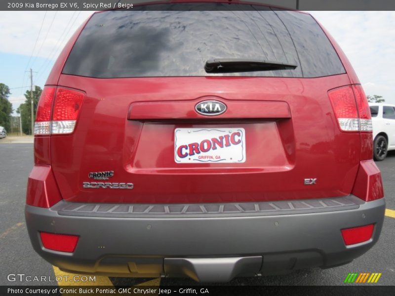 Spicy Red / Beige 2009 Kia Borrego EX V6