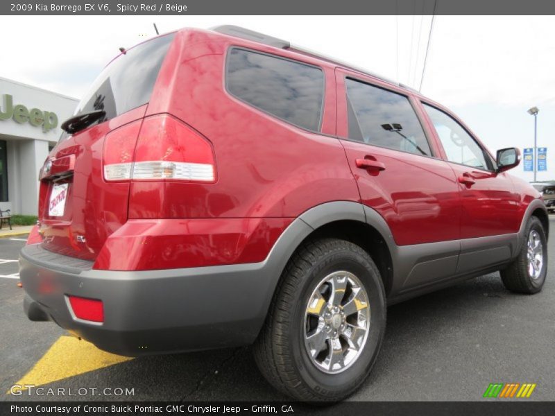 Spicy Red / Beige 2009 Kia Borrego EX V6