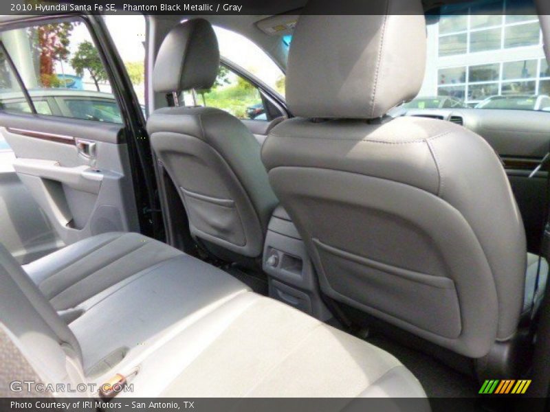 Phantom Black Metallic / Gray 2010 Hyundai Santa Fe SE