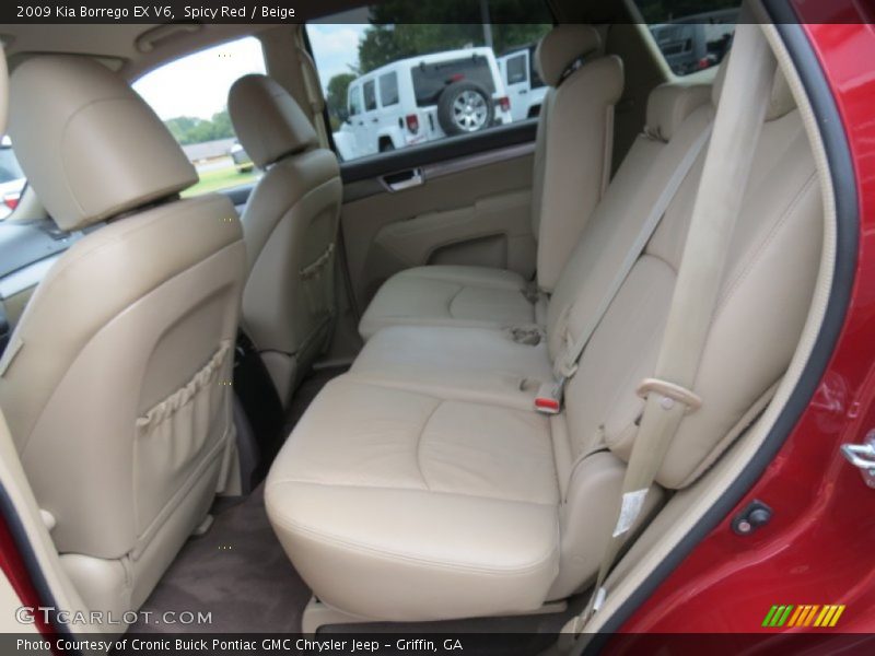 Spicy Red / Beige 2009 Kia Borrego EX V6