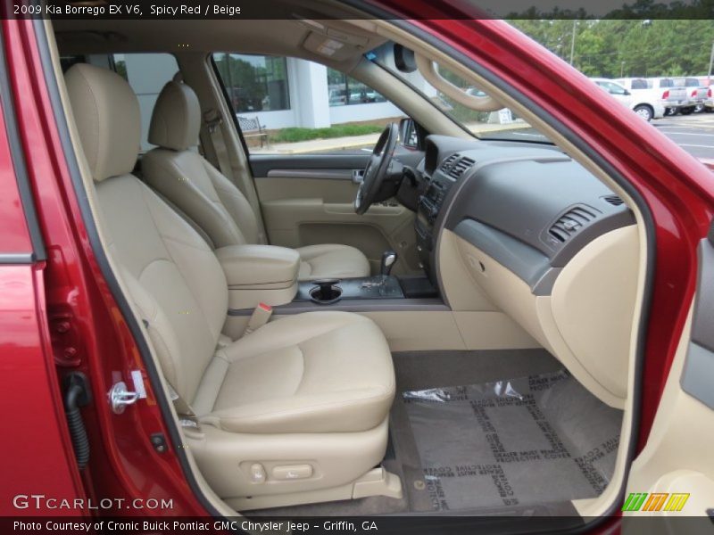 Spicy Red / Beige 2009 Kia Borrego EX V6