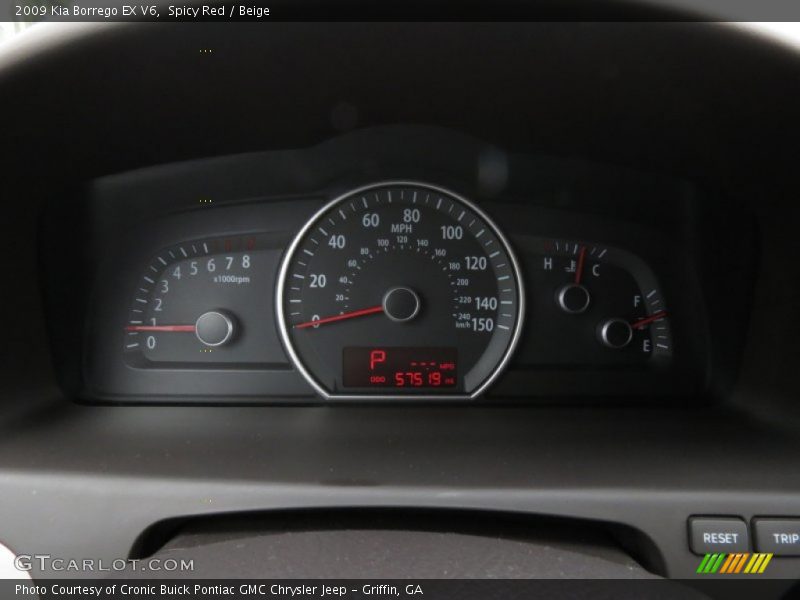 Spicy Red / Beige 2009 Kia Borrego EX V6