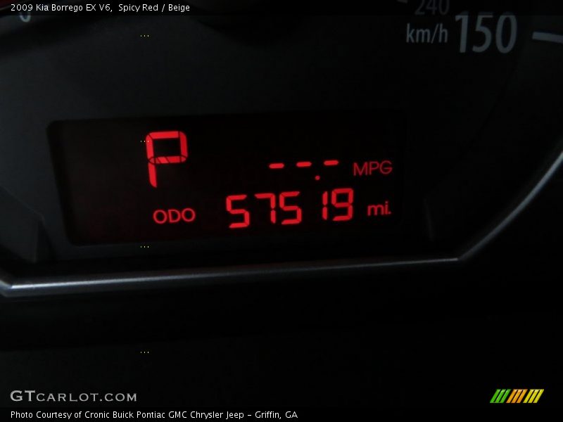 Spicy Red / Beige 2009 Kia Borrego EX V6