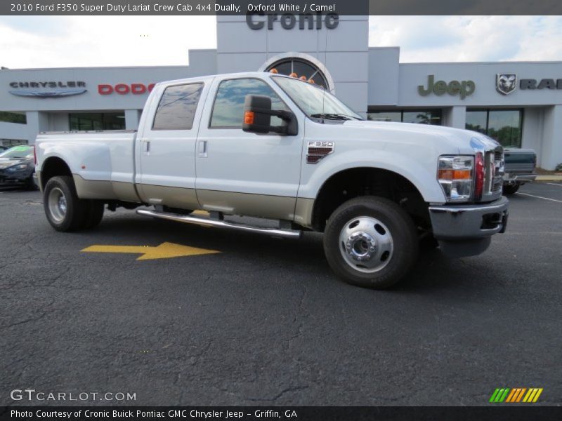 Oxford White / Camel 2010 Ford F350 Super Duty Lariat Crew Cab 4x4 Dually