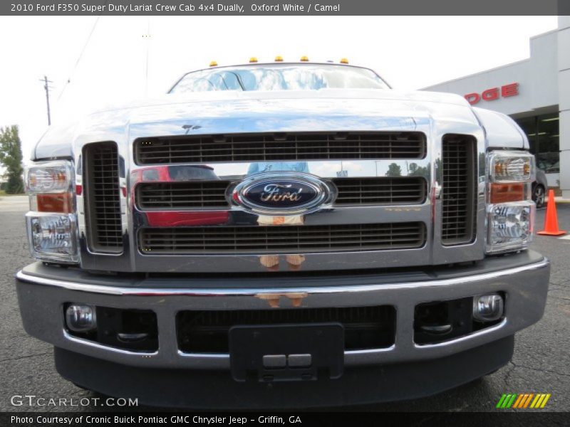 Oxford White / Camel 2010 Ford F350 Super Duty Lariat Crew Cab 4x4 Dually