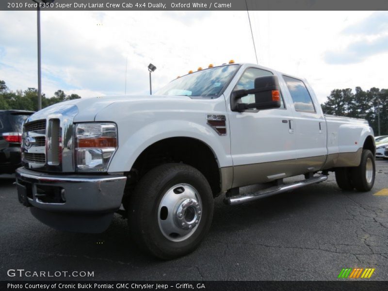 Oxford White / Camel 2010 Ford F350 Super Duty Lariat Crew Cab 4x4 Dually