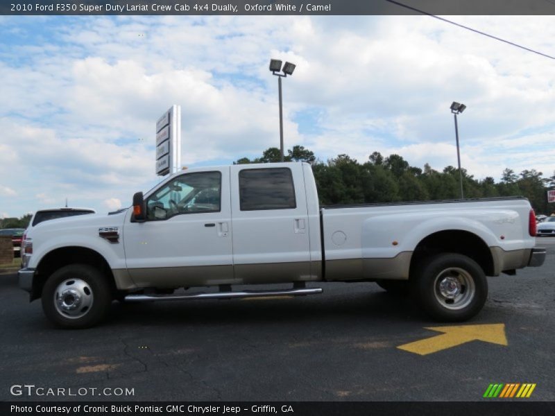 Oxford White / Camel 2010 Ford F350 Super Duty Lariat Crew Cab 4x4 Dually