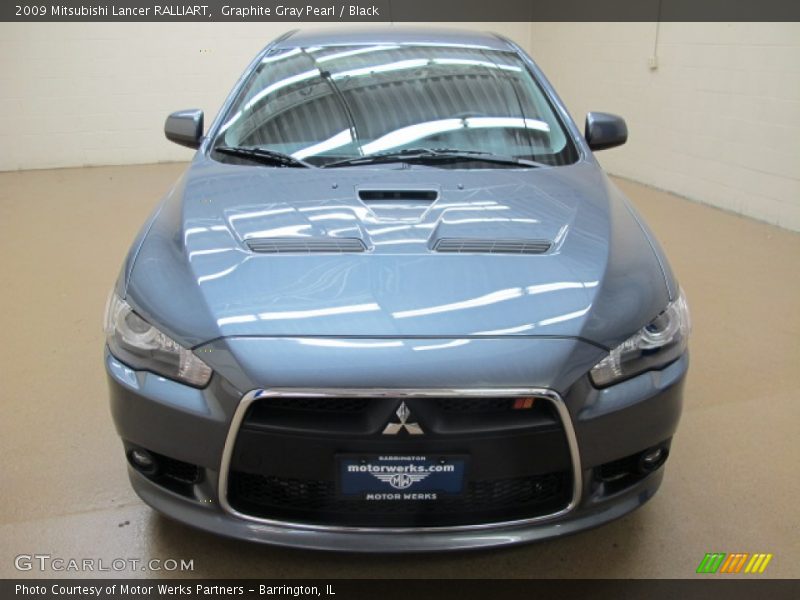 Graphite Gray Pearl / Black 2009 Mitsubishi Lancer RALLIART