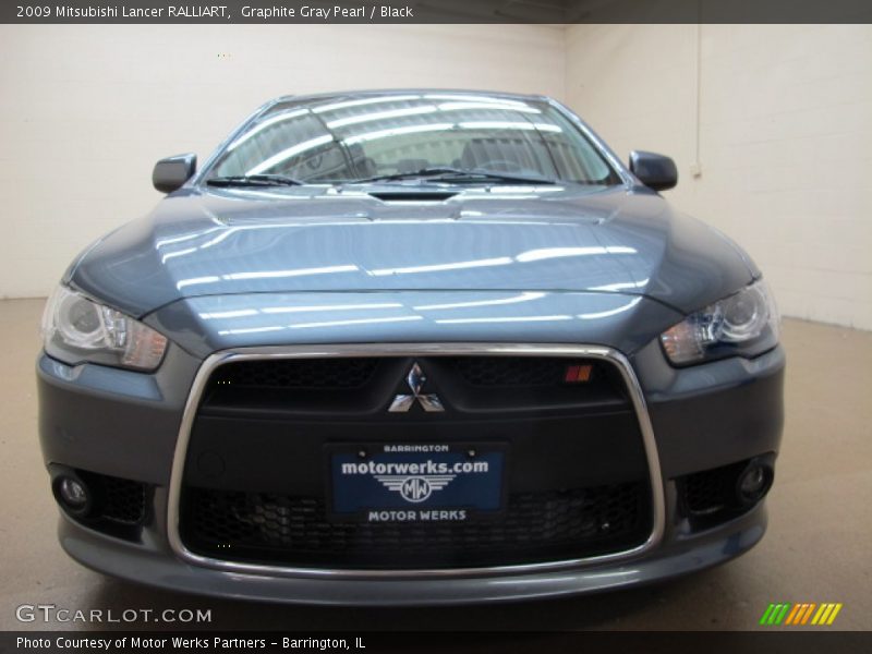 Graphite Gray Pearl / Black 2009 Mitsubishi Lancer RALLIART