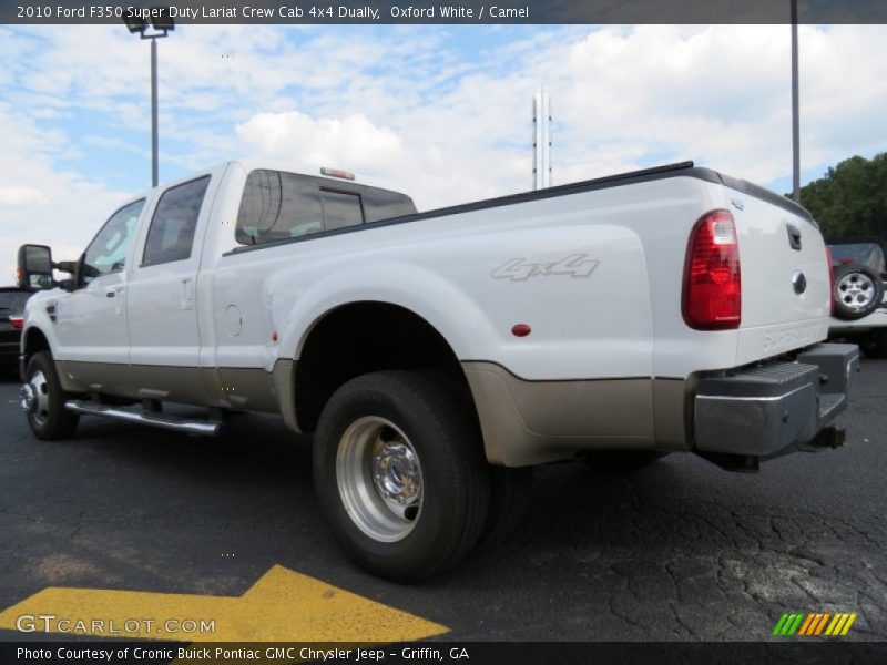 Oxford White / Camel 2010 Ford F350 Super Duty Lariat Crew Cab 4x4 Dually