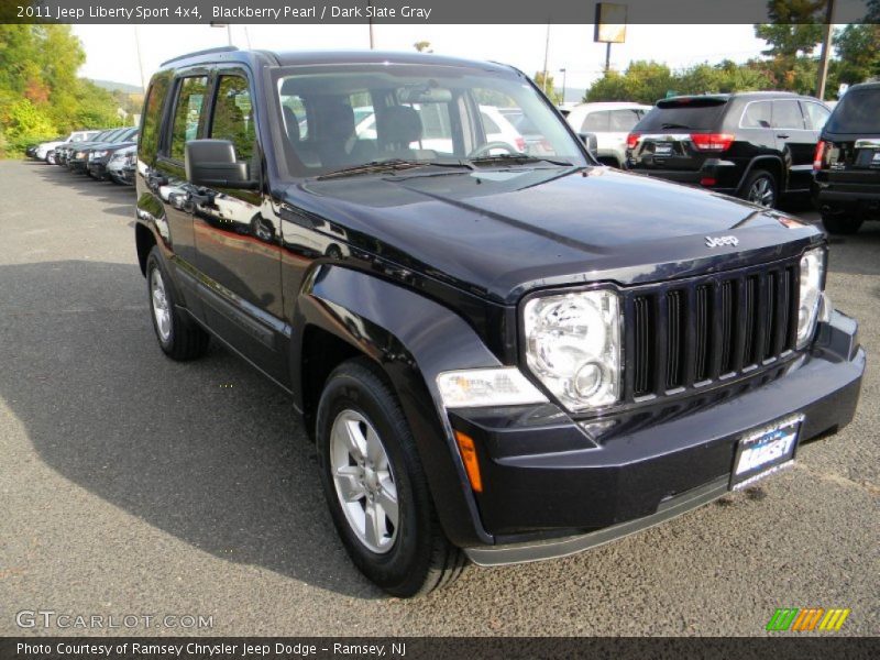 Blackberry Pearl / Dark Slate Gray 2011 Jeep Liberty Sport 4x4