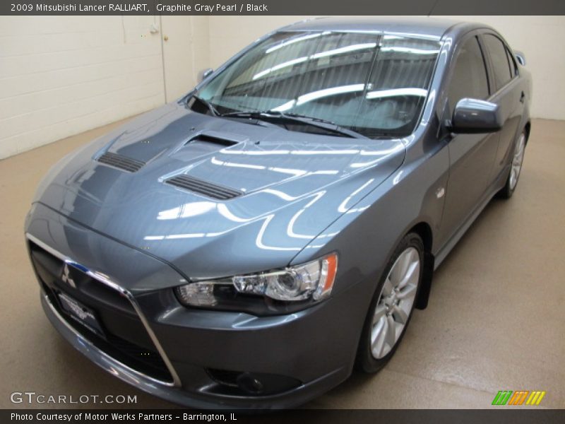 Graphite Gray Pearl / Black 2009 Mitsubishi Lancer RALLIART