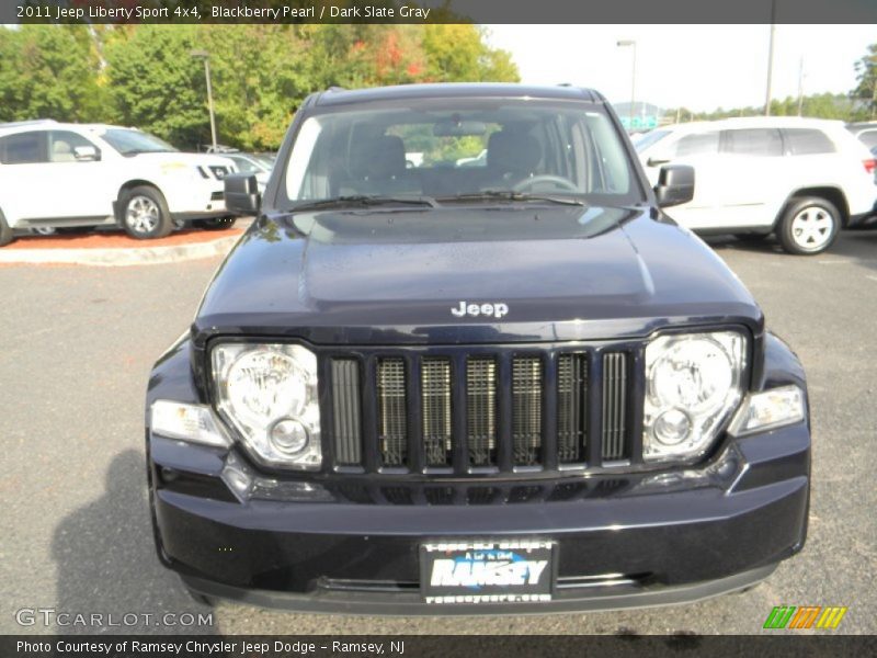 Blackberry Pearl / Dark Slate Gray 2011 Jeep Liberty Sport 4x4