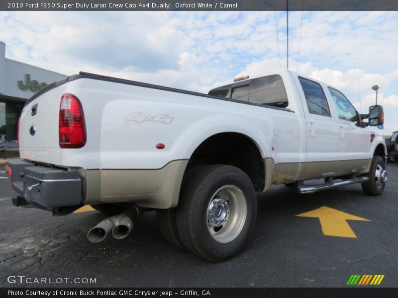 Oxford White / Camel 2010 Ford F350 Super Duty Lariat Crew Cab 4x4 Dually