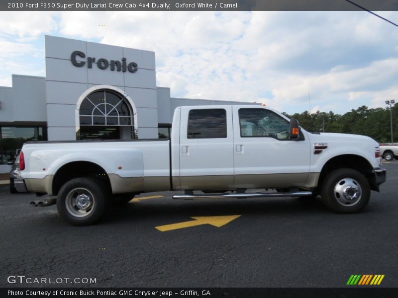 Oxford White / Camel 2010 Ford F350 Super Duty Lariat Crew Cab 4x4 Dually