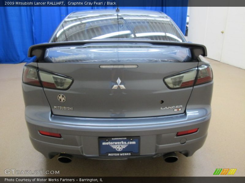 Graphite Gray Pearl / Black 2009 Mitsubishi Lancer RALLIART