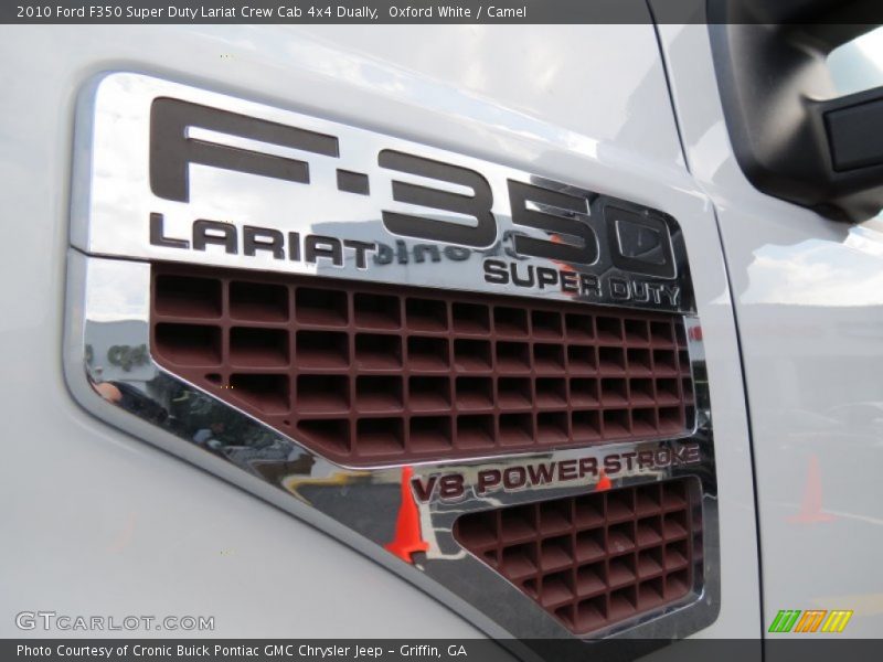 Oxford White / Camel 2010 Ford F350 Super Duty Lariat Crew Cab 4x4 Dually