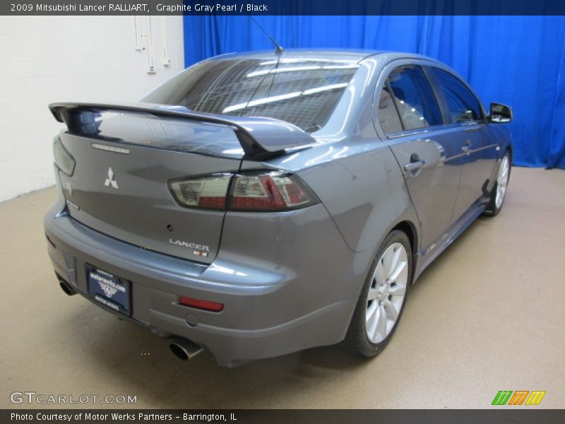 Graphite Gray Pearl / Black 2009 Mitsubishi Lancer RALLIART